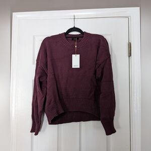 Quince 100% Cotton Boyfriend Crew Sweater